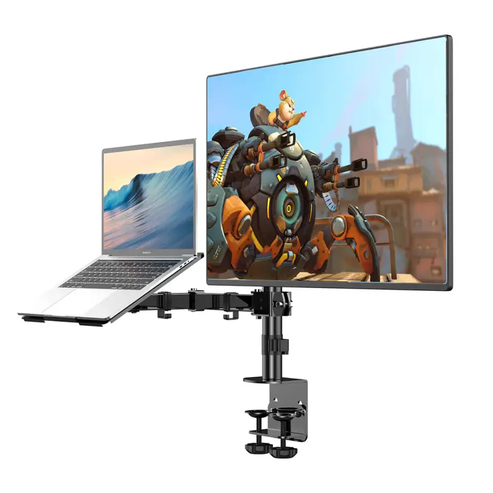 Soporte Doble 2 Brazos Escritorio para Monitor de 13