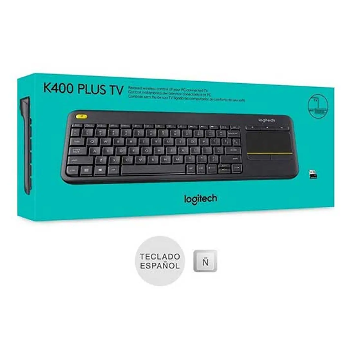 Teclado logitech K400 plus TV 4
