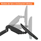 Soporte Premium de mesa para monitor o TV de 17 a 32, soporta 9kg - Miniatura 5