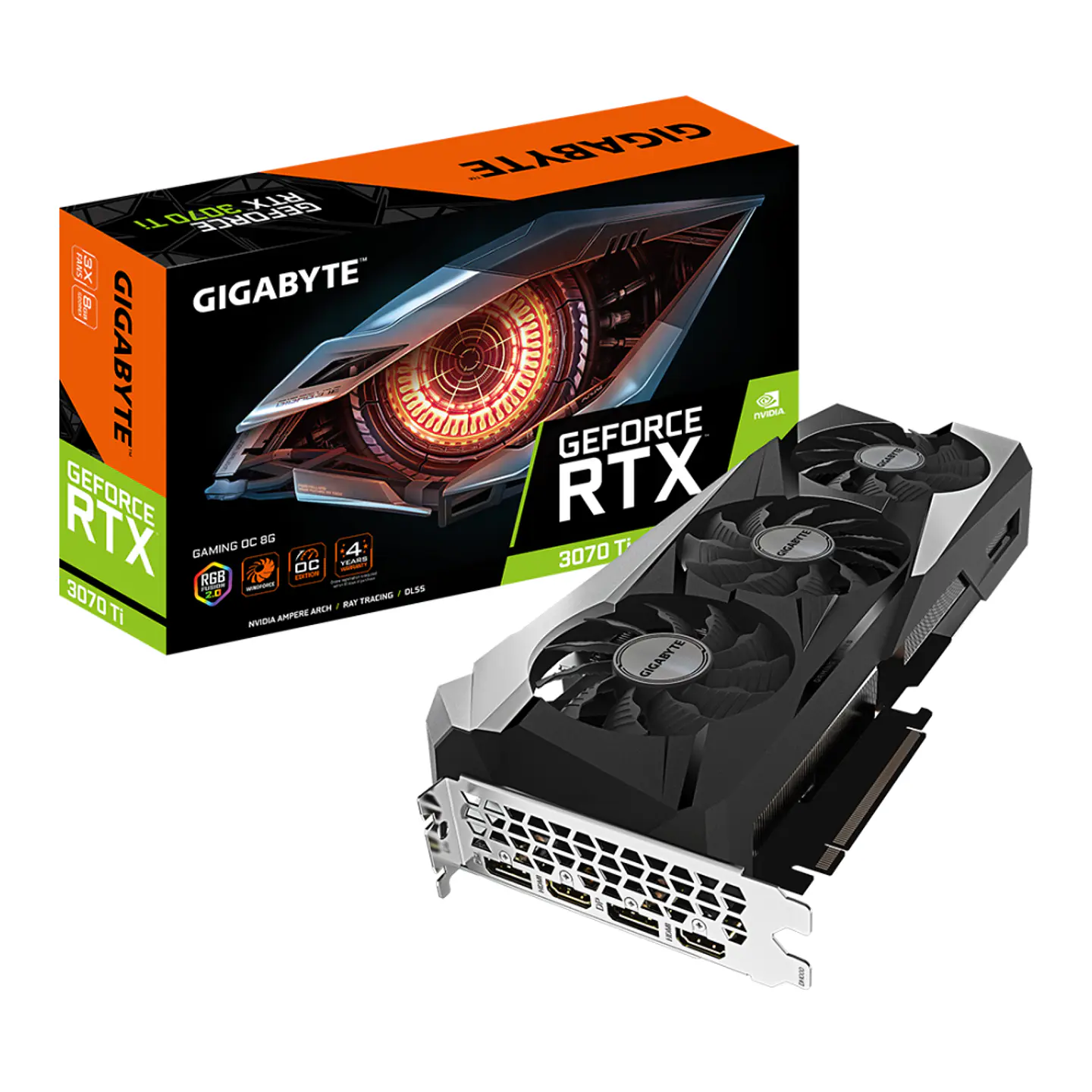 Tarjeta de vídeo Gigabyte GeForce RTX™ 3070 Ti GAMING OC 8G 1