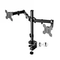 Soporte Doble 2 brazos para Monitor, ajustable base escritorio, 13