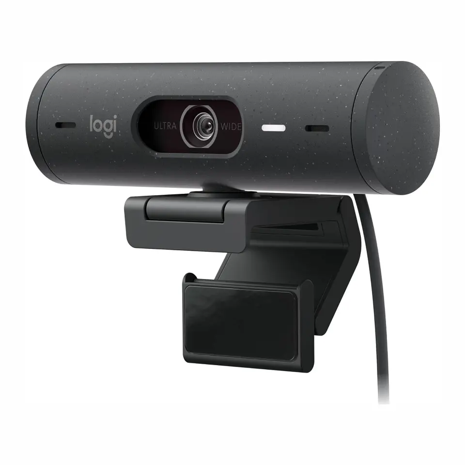 Cámara Web Logitech Brio 500, Full HD 1080p, Micrófono Integrado, USB-C, Grafito 1
