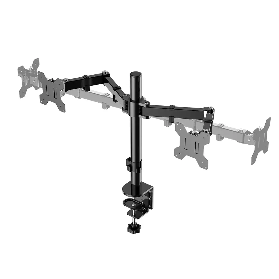 Soporte Doble 2 brazos para Monitor, ajustable base escritorio, 13