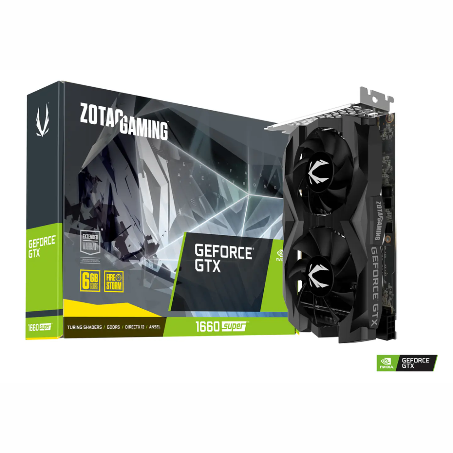 Tarjeta de Video ZOTAC GeForce GTX 1660 SUPER Twin Fan Black, 6GB GDDR6, 192-bit 1