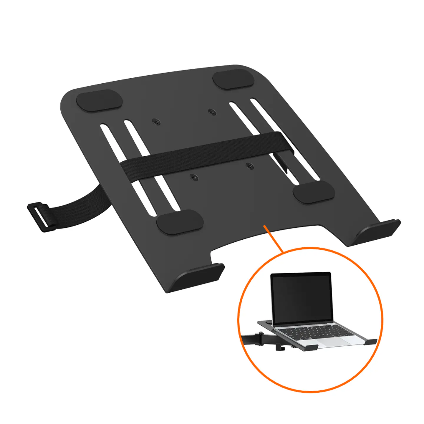 Bandeja de acero para notebook, accesorio de soporte monitor 1