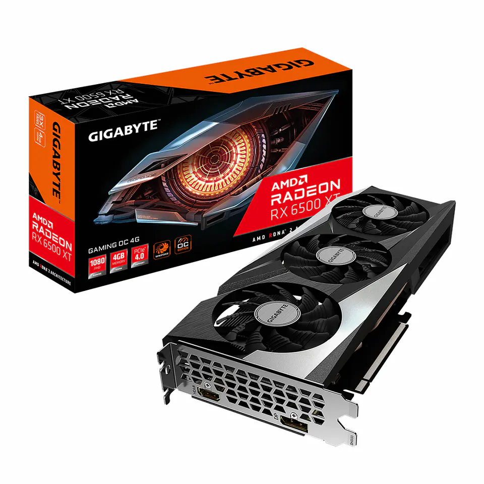 Tarjeta de vídeo gráfica Gigabyte Radeon RX 6500 XT GAMING OC 4G 1