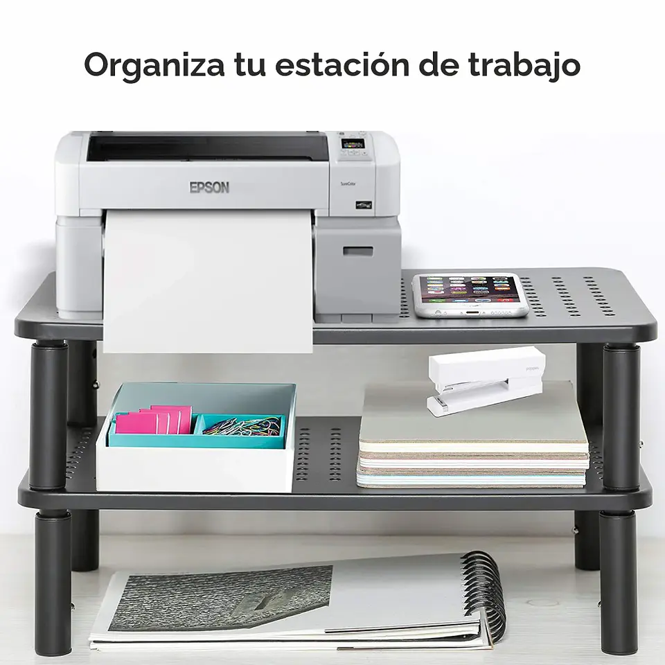 Soporte Base para Monitor, notebook, impresora con 3 niveles 9