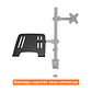 Bandeja de acero para notebook, accesorio de soporte monitor - Miniatura 4