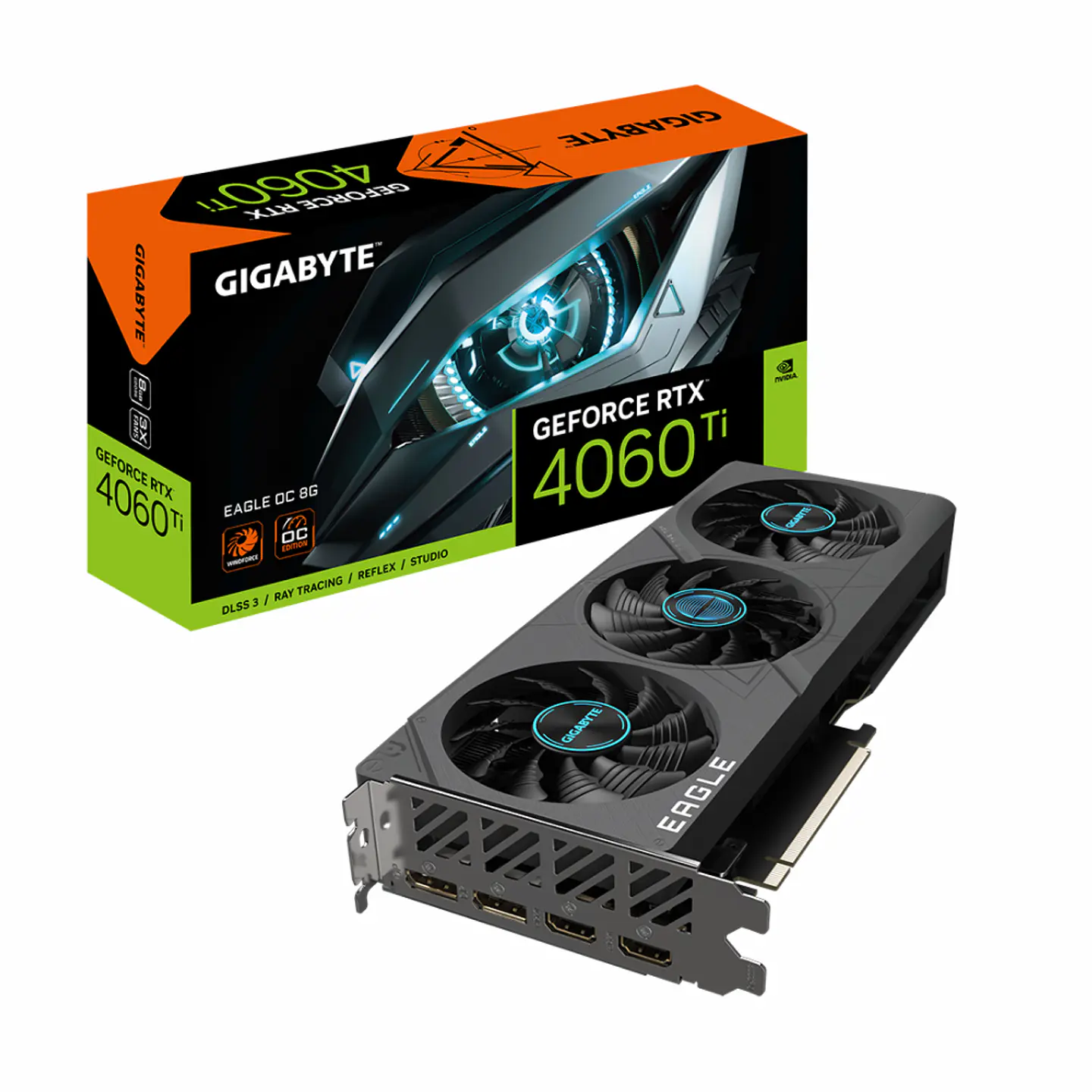 Tarjeta de video gráfica Gigabyte GeForce RTX 4060 Ti EAGLE OC 8G 1