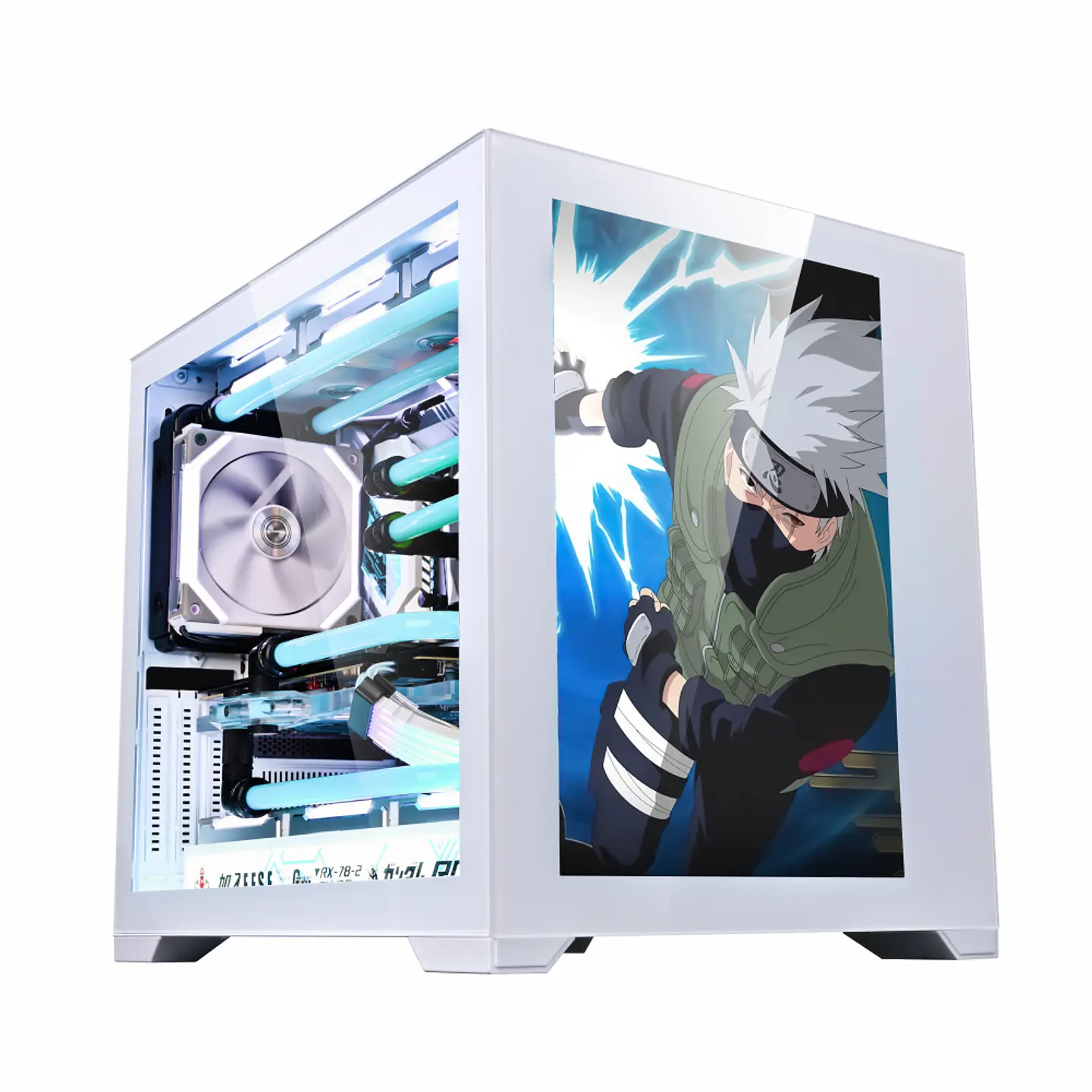 Gabinete Gamer SnowFall con pantalla personalizable (ATX, Vidrio Templado, USB 3 1