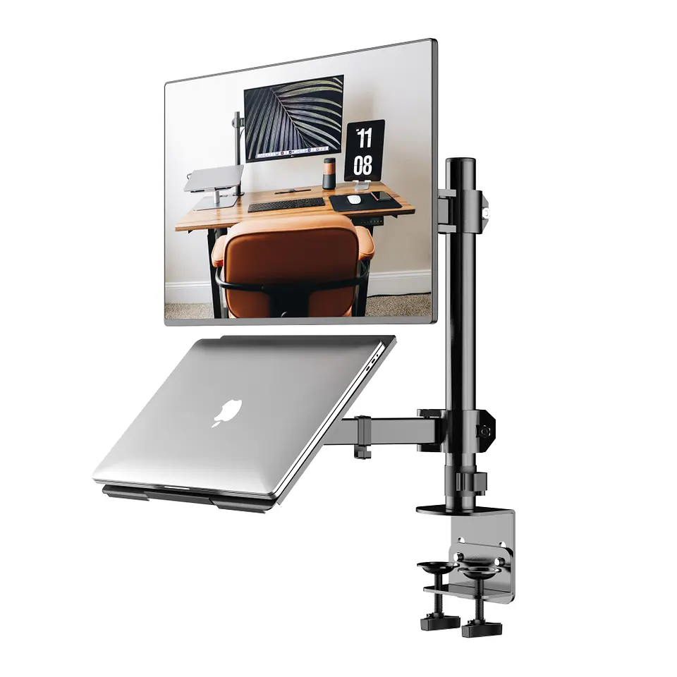 Soporte Doble 2 Brazos Escritorio para Monitor de 13