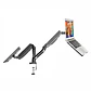 Soporte para Doble Monitor y Notebook con Neumático, 10