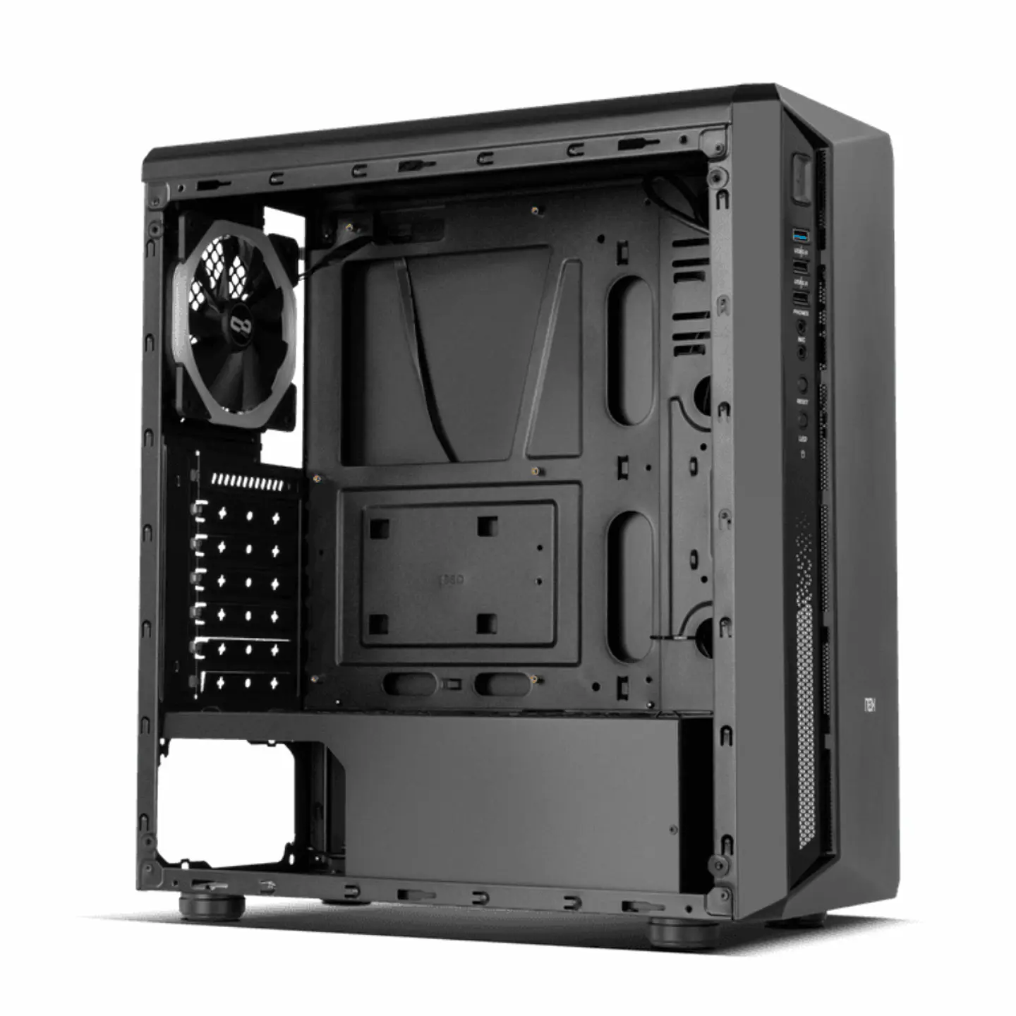 Gabinete Gamer Nox Atom RGB (ATX, Vidrio Templado, Fan 120mm x1) 5