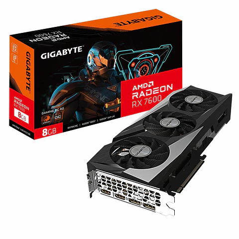 Tarjeta de Video Gigabyte Radeon RX 7600 GAMING OC 8G GDDR6