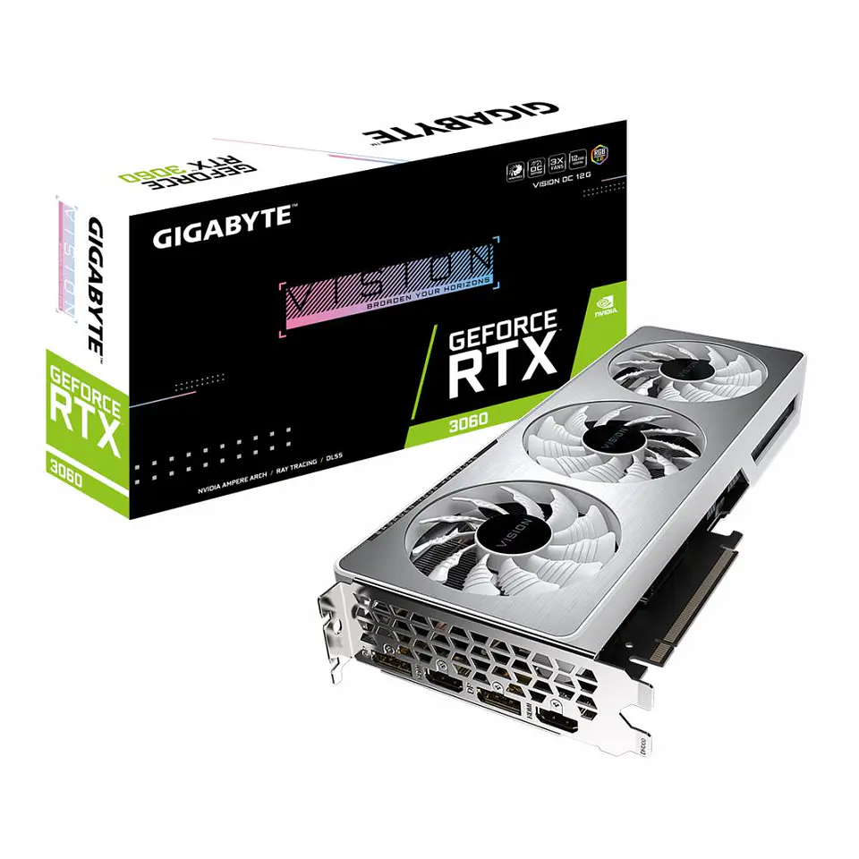 Tarjeta de Video Gigabyte GeForce RTX 3060 VISION OC 12G [GV-N3060VISION OC-12GD 1