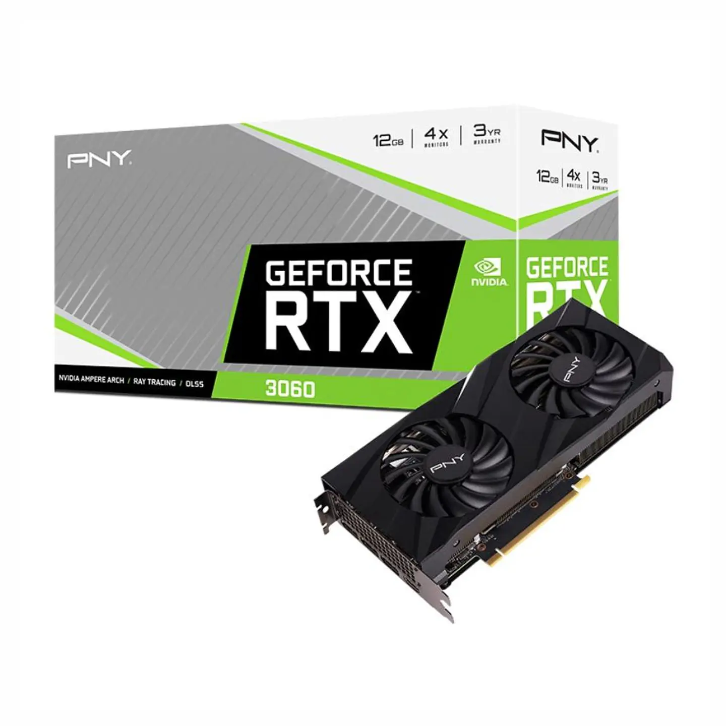 Tarjeta de Video PNY GeForce RTX 3060 VERTO de 12GB GDDR6 1