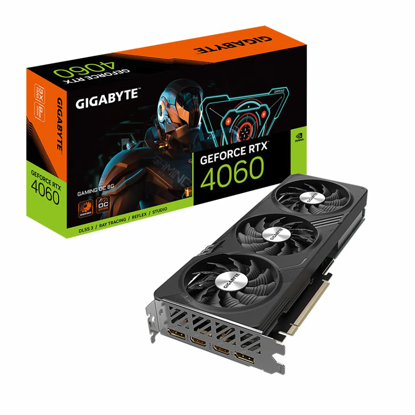 Tarjeta Gráfica Gigabyte RTX­­ 4060 GAMING OC 8G GDDR6 1