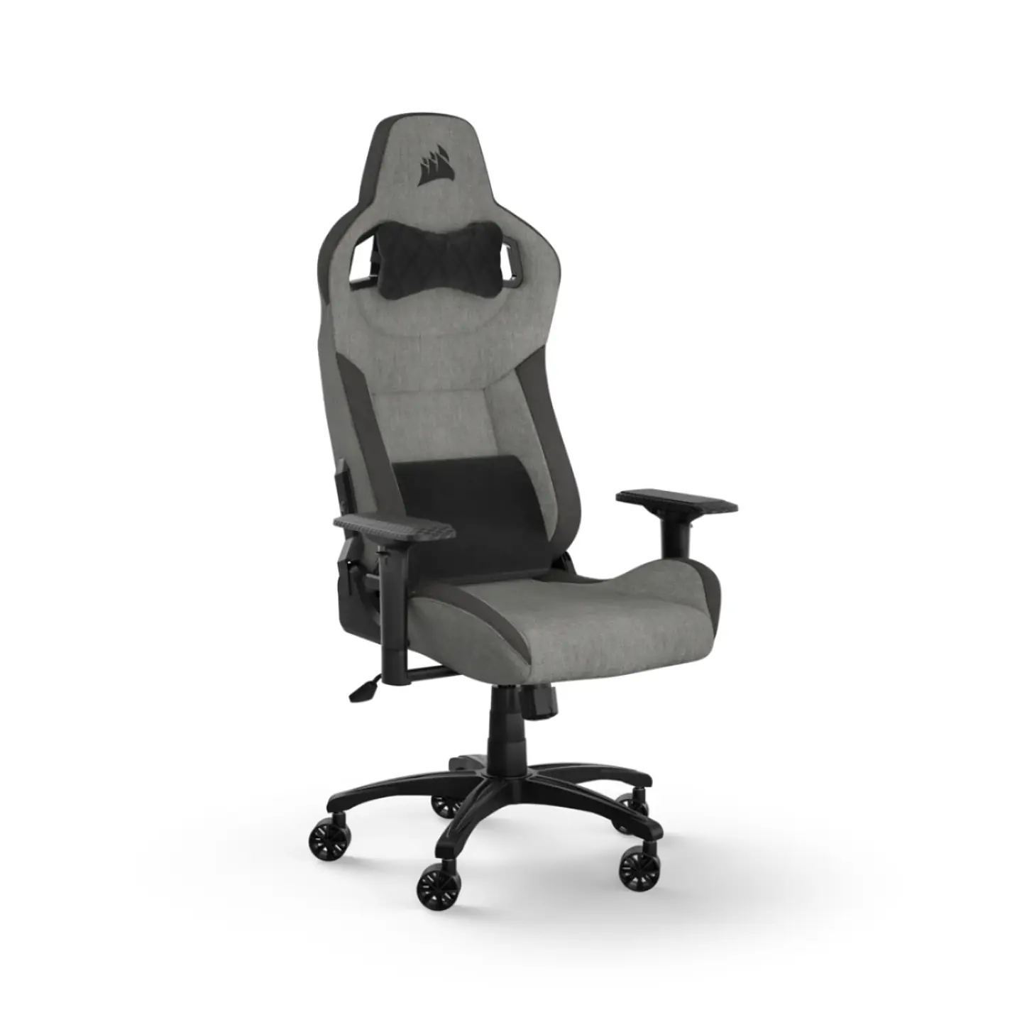 Silla Corsair T3 RUSH Fabric 2023, hasta 120Kg, Gris/carbón 1