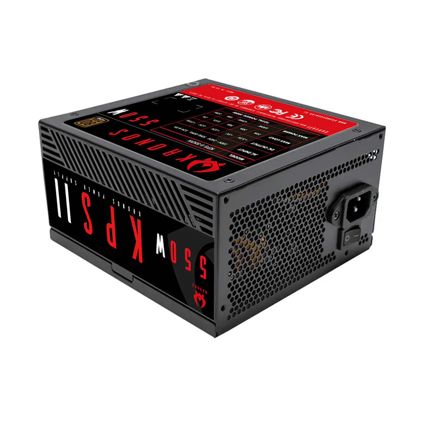 Fuente de poder ATX Kronos 550w, Certificada 80 Plus bronze 3