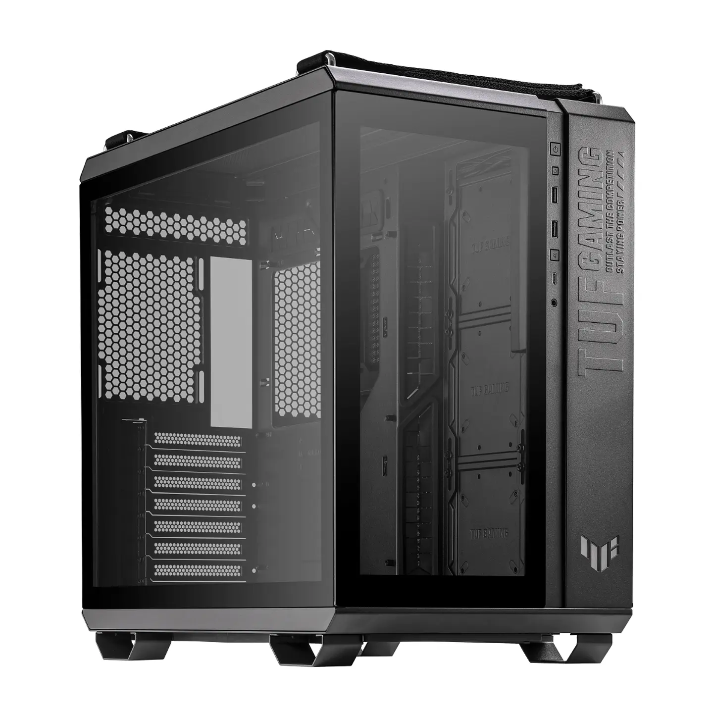 Gabinete ASUS TUF GAMING GT502, Modular Aura Sync RGB, Black 1