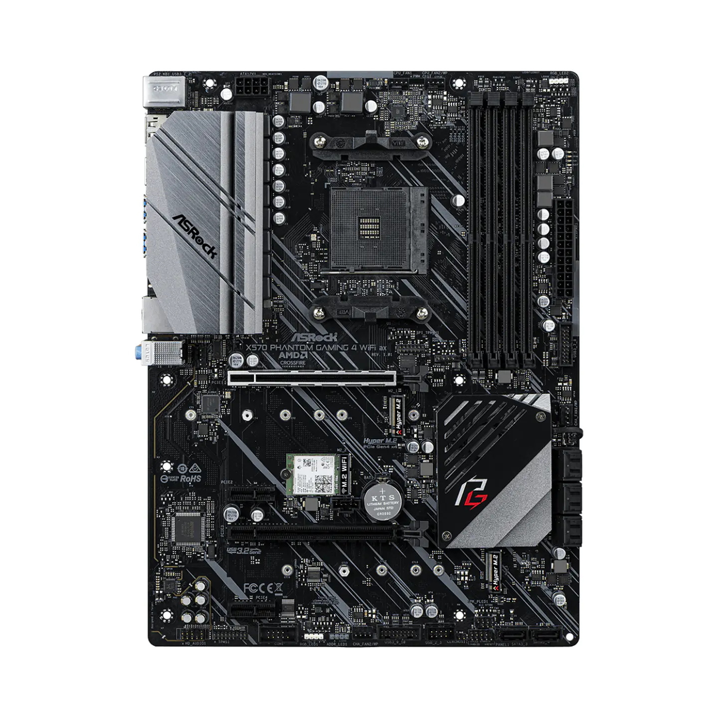 Placa Madre ASRock X570 PHANTOM GAMING 4 WIFI AX - AM4, ATX 2