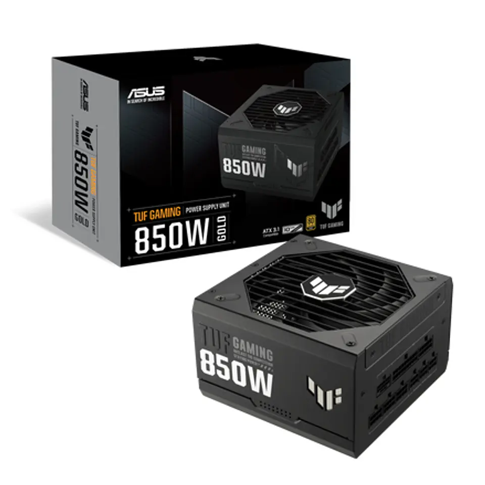 Fuente de Poder ASUS TUF Gaming 850W, Full Modular, 80+ Gold 1