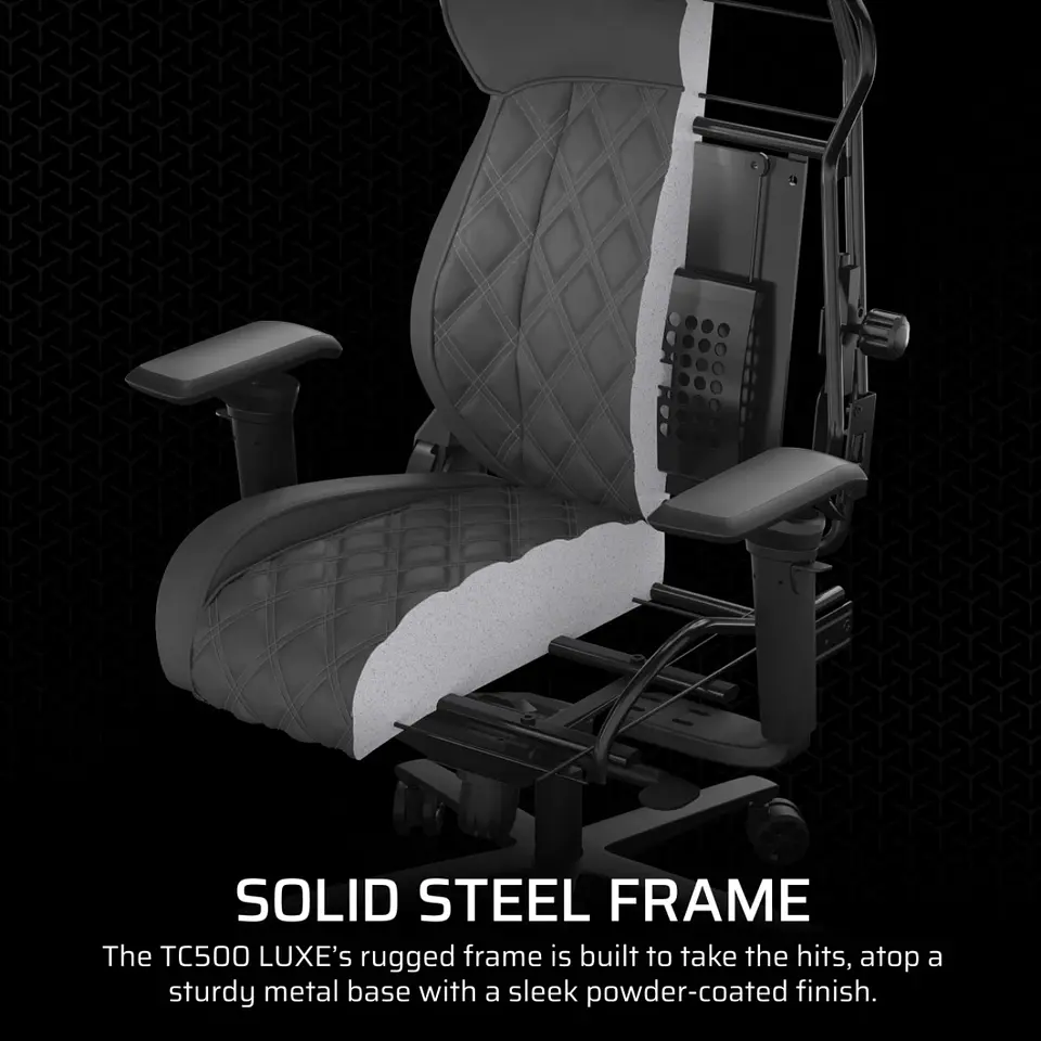 Silla Gamer y Oficina Corsair TC500 LUXE, 120kg, Sherwood 8