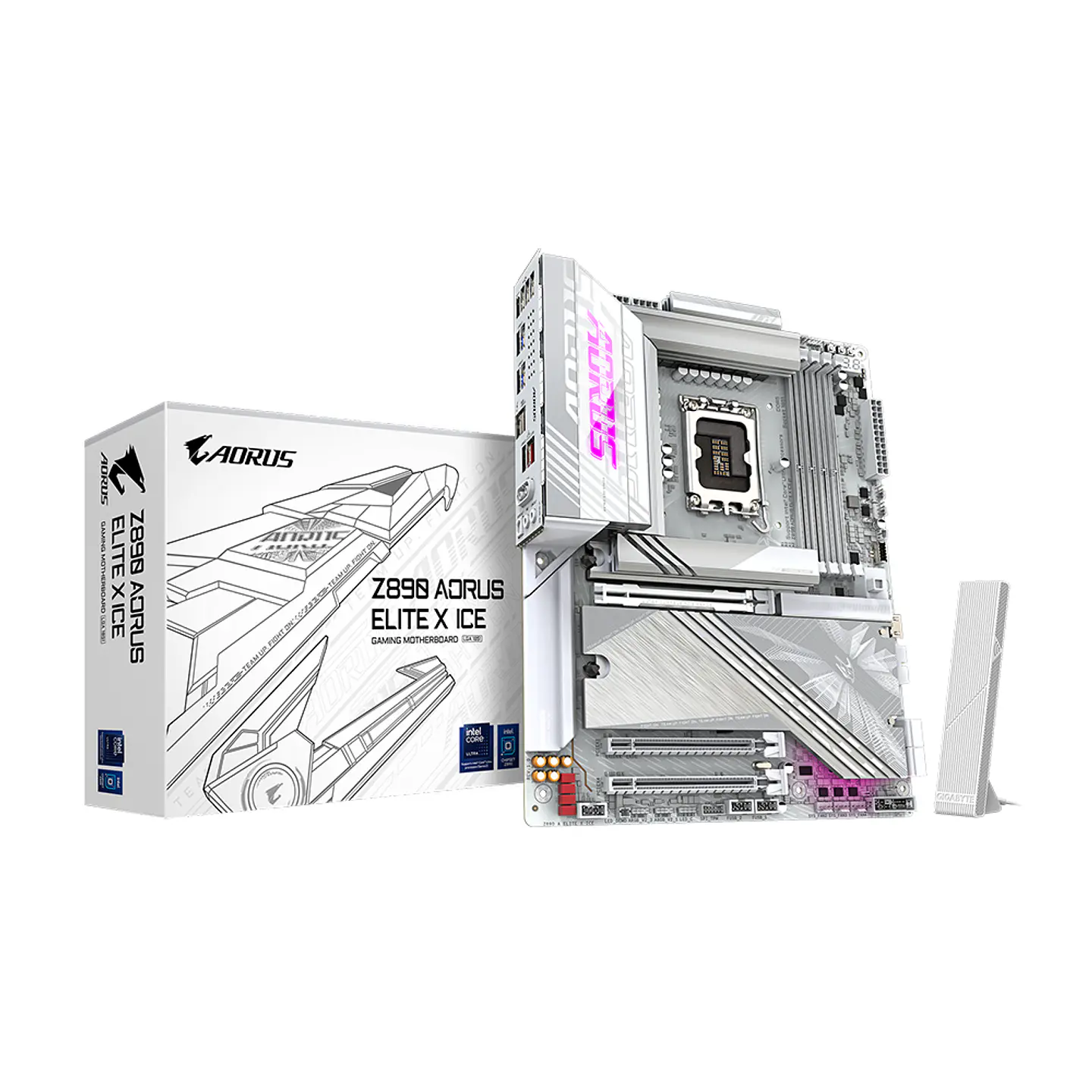 Placa Madre Z890 Aorus Elite X Ice, LGA 1851, ATX DDR5 Wifi7 1