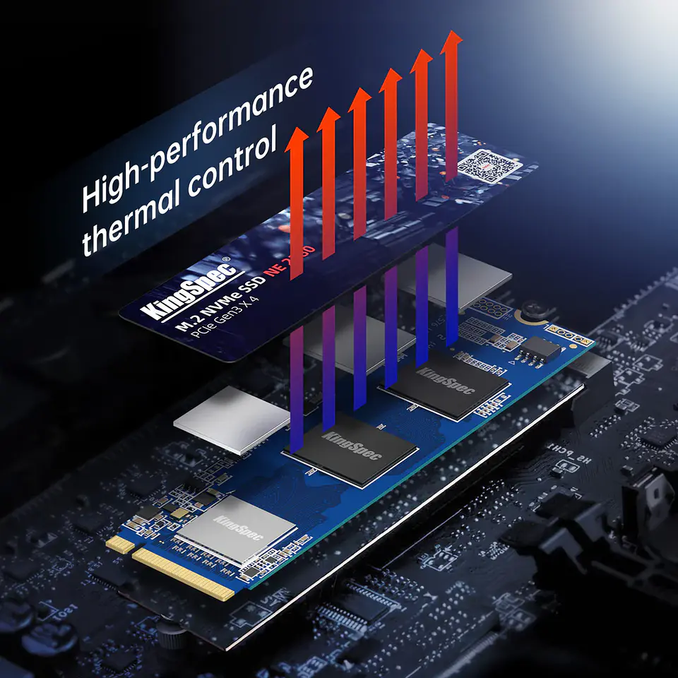 Unidad Estado Sólido KingSpec NE 256GB, PCIe 3.0, 3.200MB/s 6