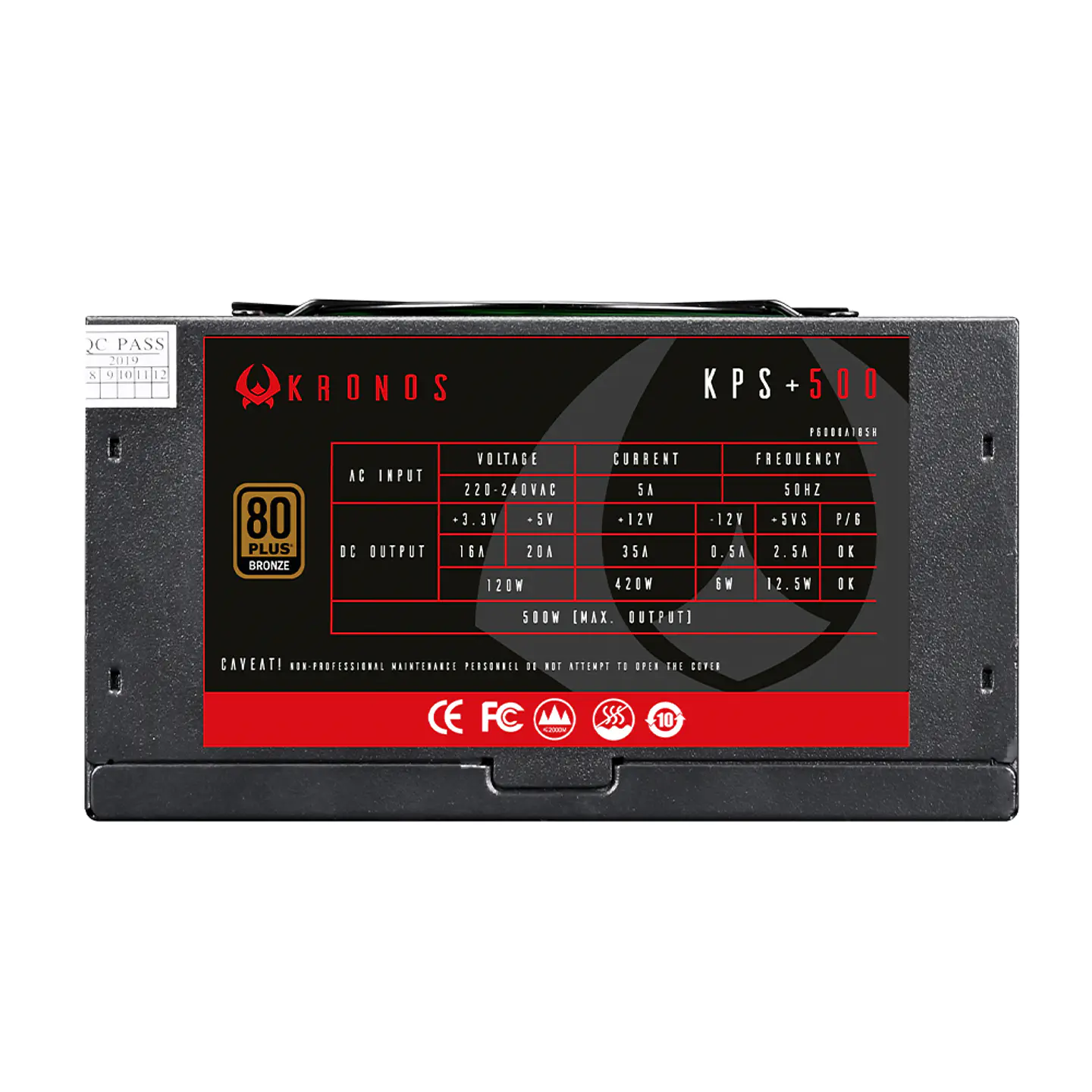 Fuente De Poder Pc 500w Kronos 80+ Plus Bronze 2