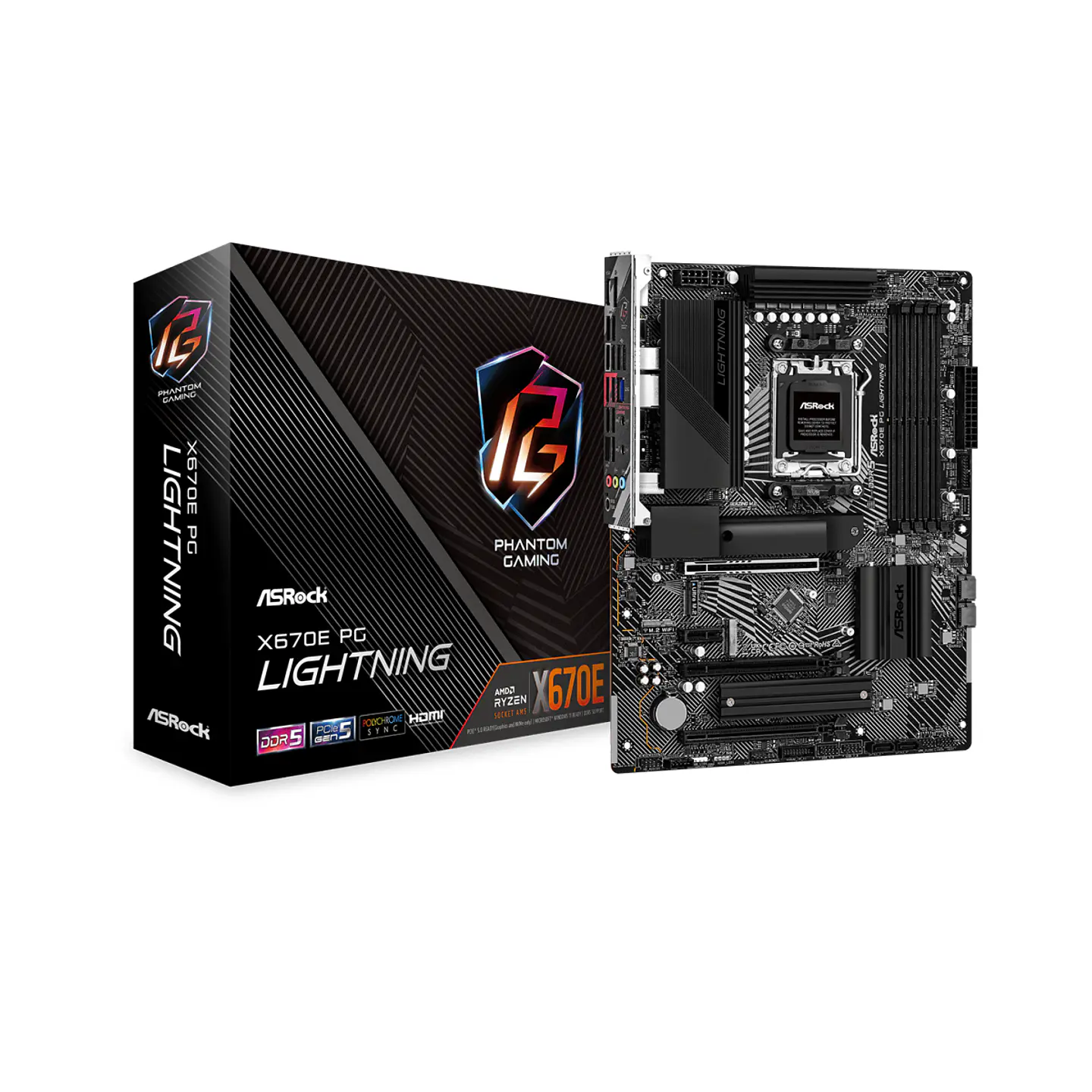 Placa Madre ASRock X670E PG Lightning, Socket AM5, DDR5, ATX 1