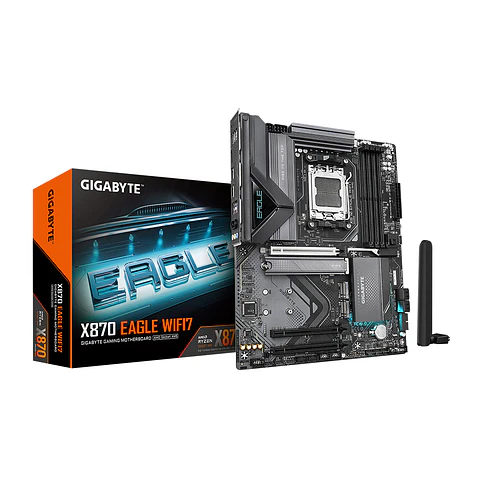 Placa Madre Gigabyte X870 EAGLE WIFI-7, AM5, 4x DDR5, ATX