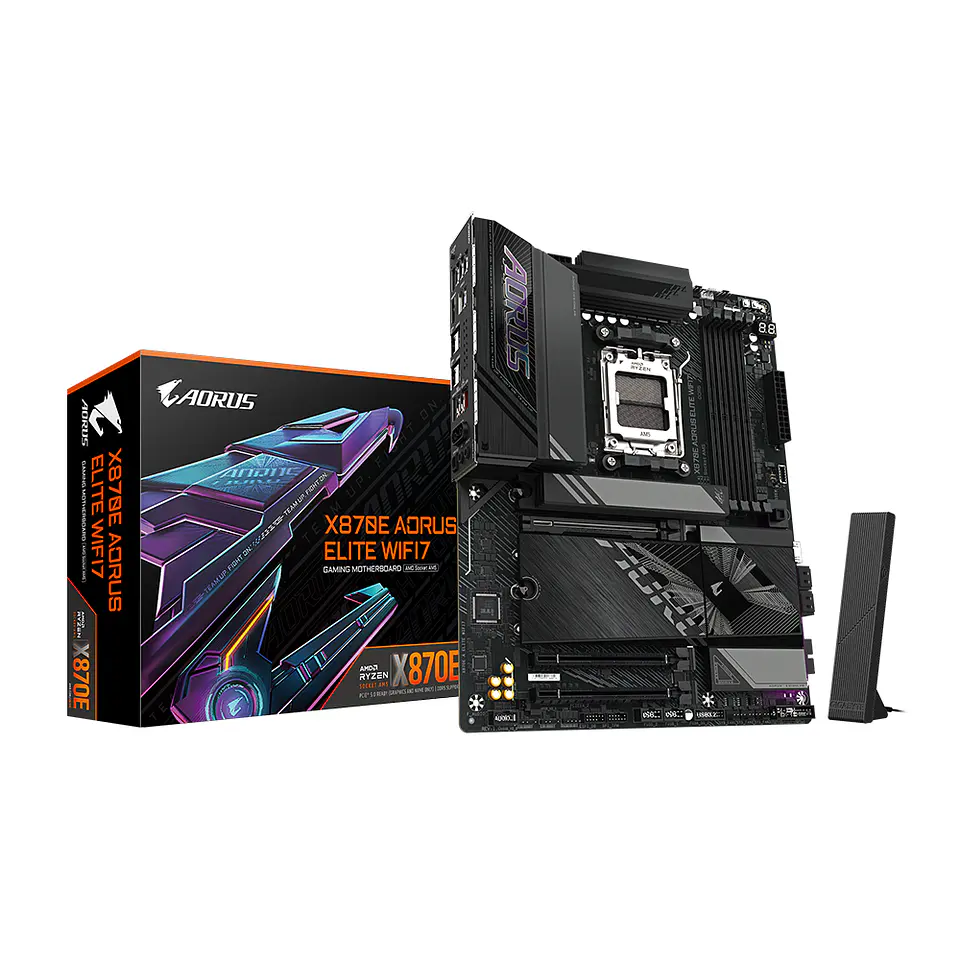Placa Madre X870E AORUS Elite Wi-Fi7, AM5, DDR5, WiFi 7, ATX 2