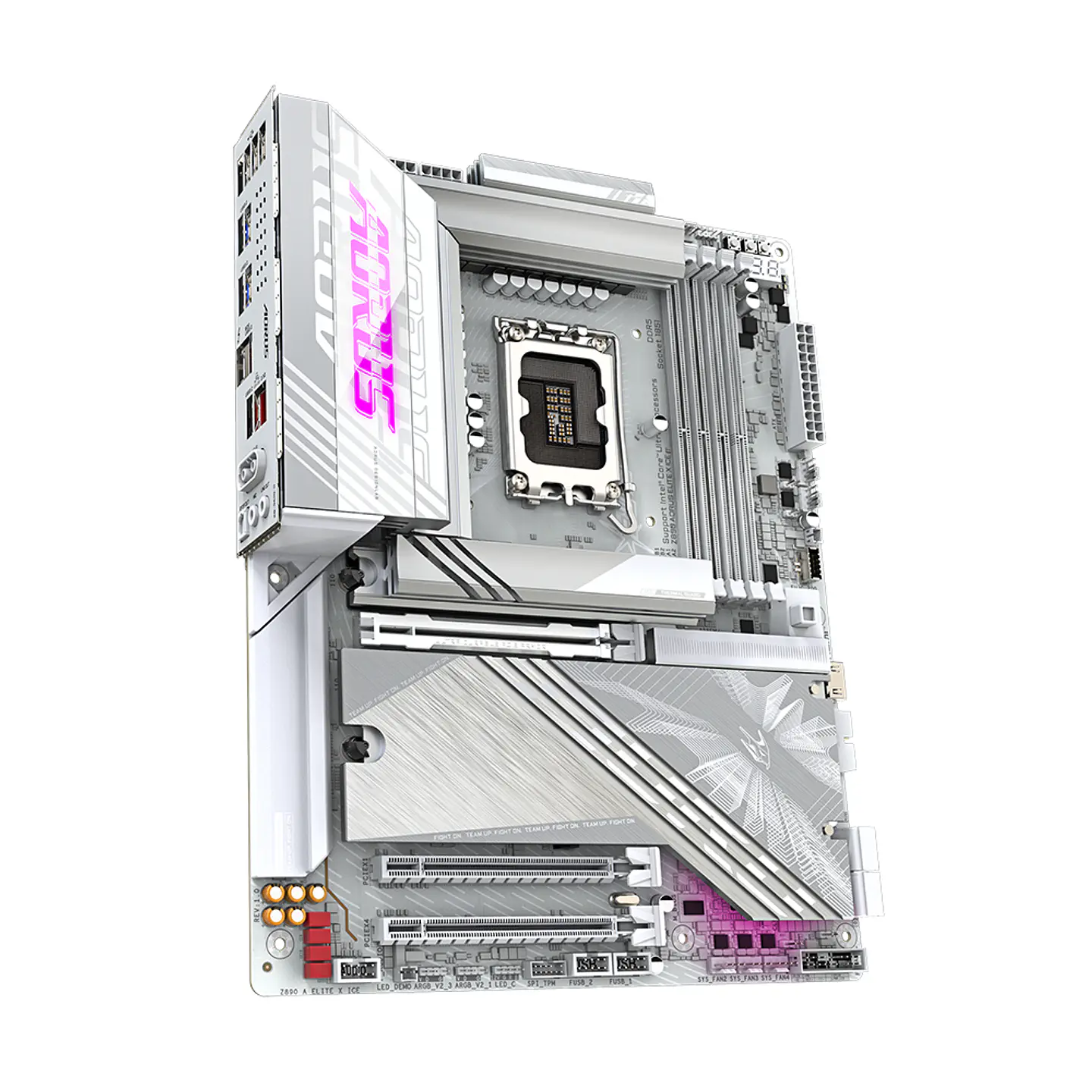 Placa Madre Z890 Aorus Elite X Ice, LGA 1851, ATX DDR5 Wifi7 3