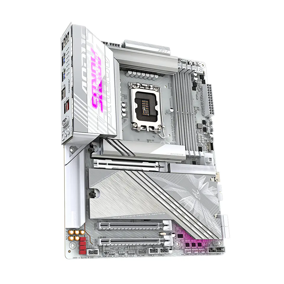 Placa Madre Z890 Aorus Elite X Ice, LGA 1851, ATX DDR5 Wifi7 3