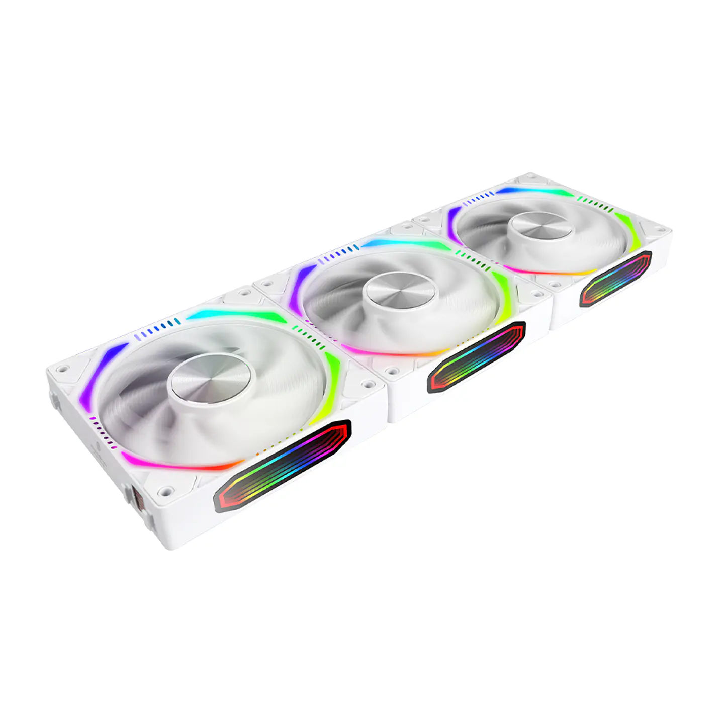 Kit 3 Ventiladores Kronos ARGB Magnéticos Pc, 120mm - White 1