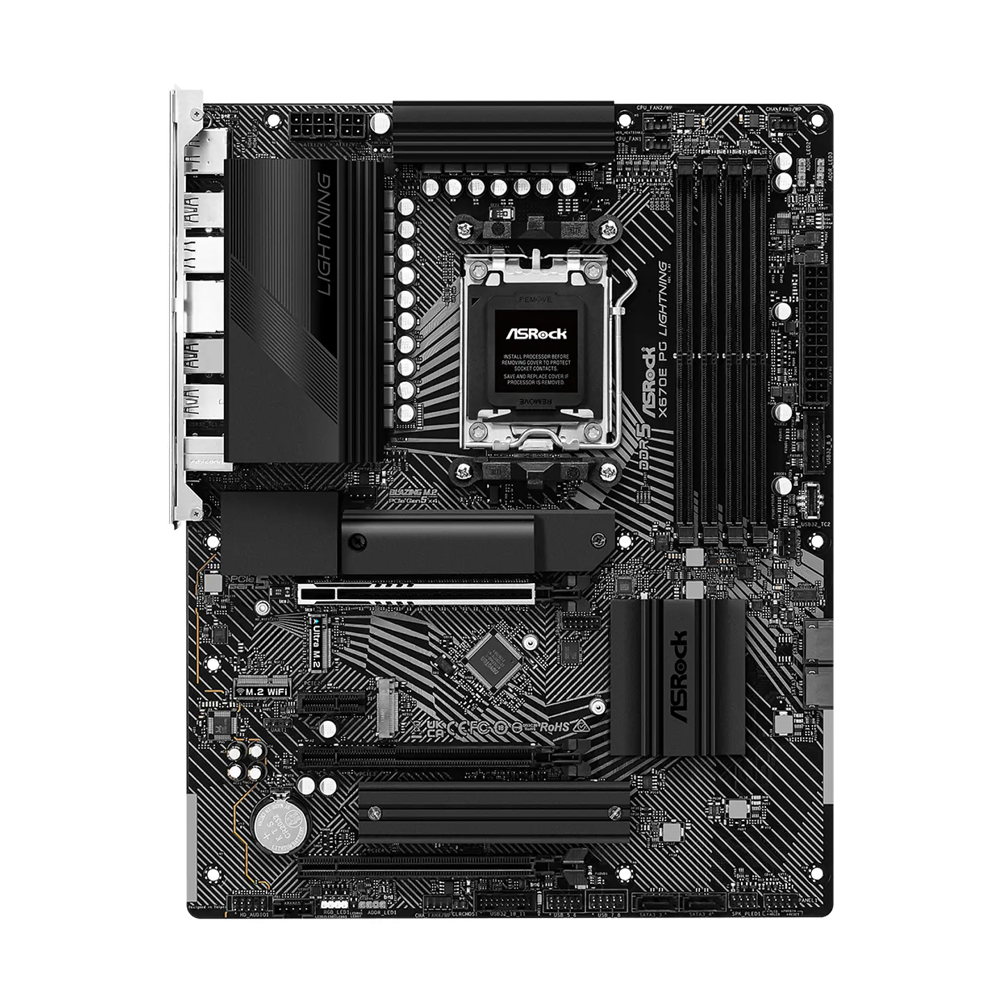 Placa Madre ASRock X670E PG Lightning, Socket AM5, DDR5, ATX 2