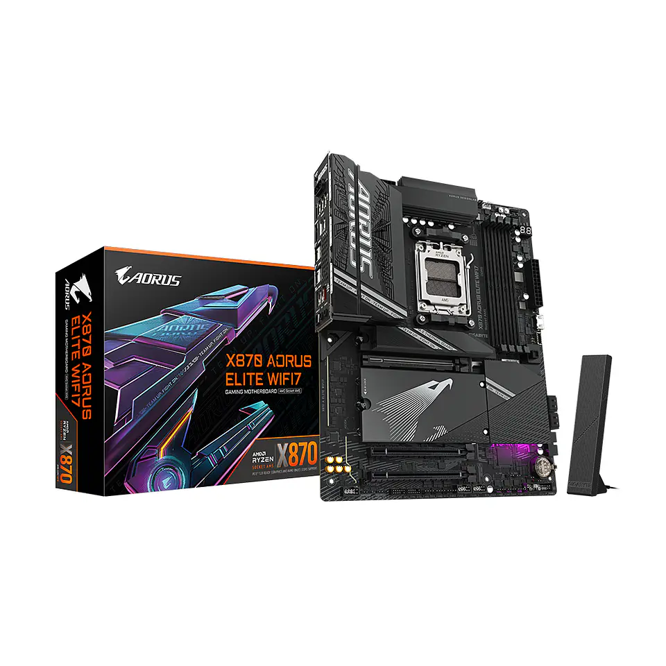 Placa Madre X870 Aorus ELITE WIFI 7, AM5, DDR5, M.2 5.0, ATX 1