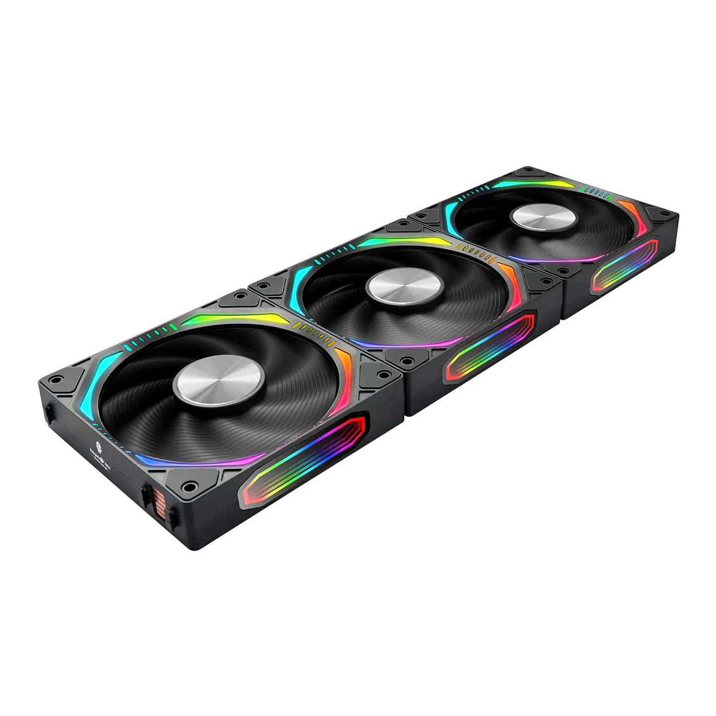 Kit 3 Ventiladores Kronos ARGB Magnéticos Pc, 120mm - Black 1