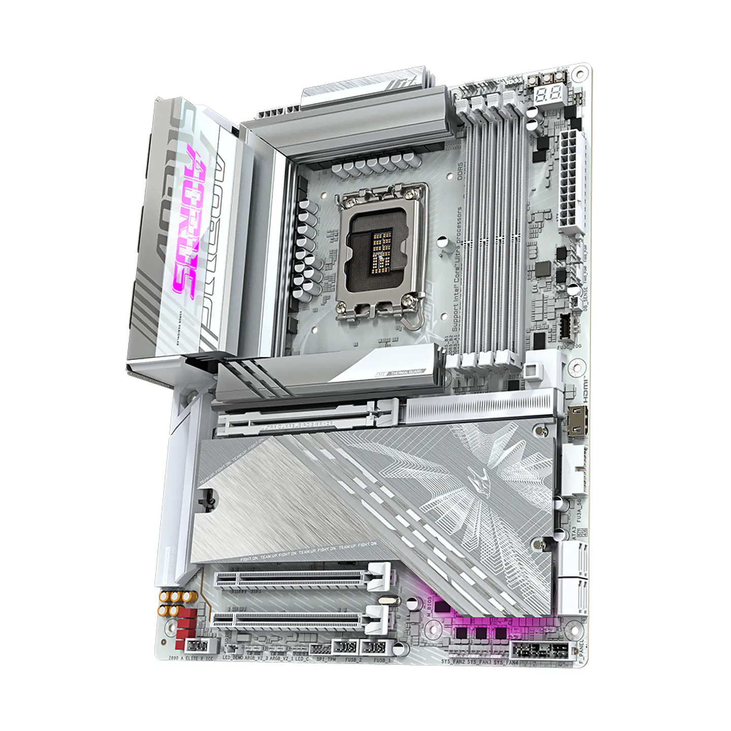 Placa Madre Z890 Aorus Elite X Ice, LGA 1851, ATX DDR5 Wifi7 4