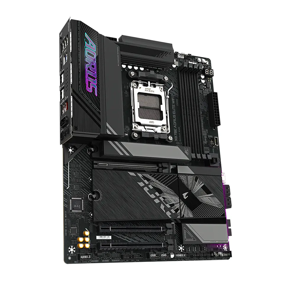 Placa Madre X870E AORUS Elite Wi-Fi7, AM5, DDR5, WiFi 7, ATX 4