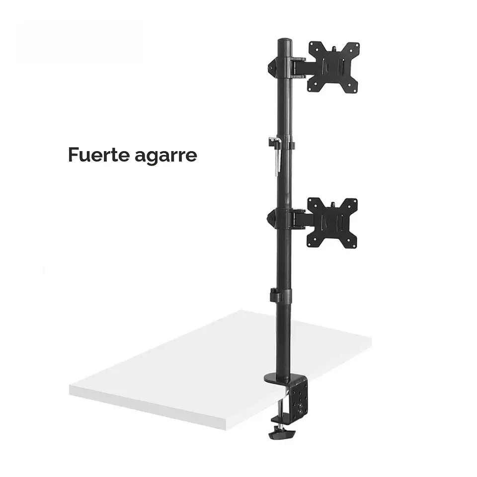 Soporte doble para 2 Monitor o TV Vertical para Escritorio, pantallas de 13