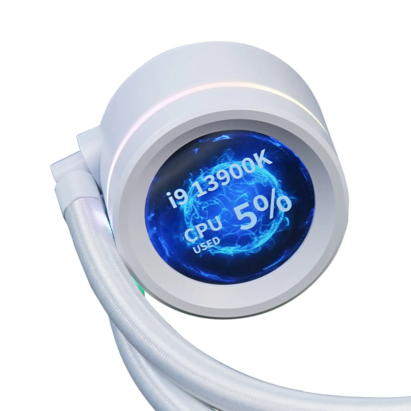 Refrigeración Liquida Kronos ARGB 360mm Pantalla Lcd, Blanco 4