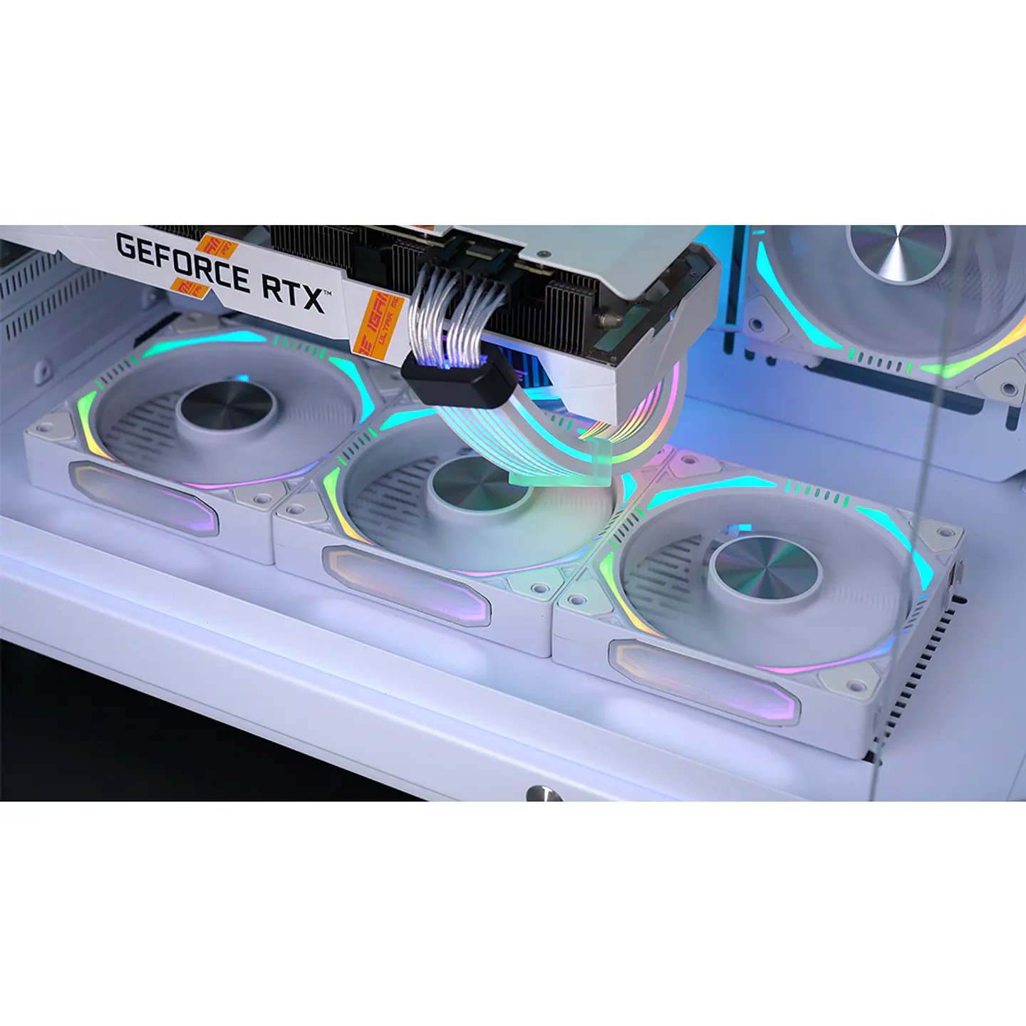 Kit 3 Ventiladores Kronos ARGB Magnéticos Pc, 120mm - White 6
