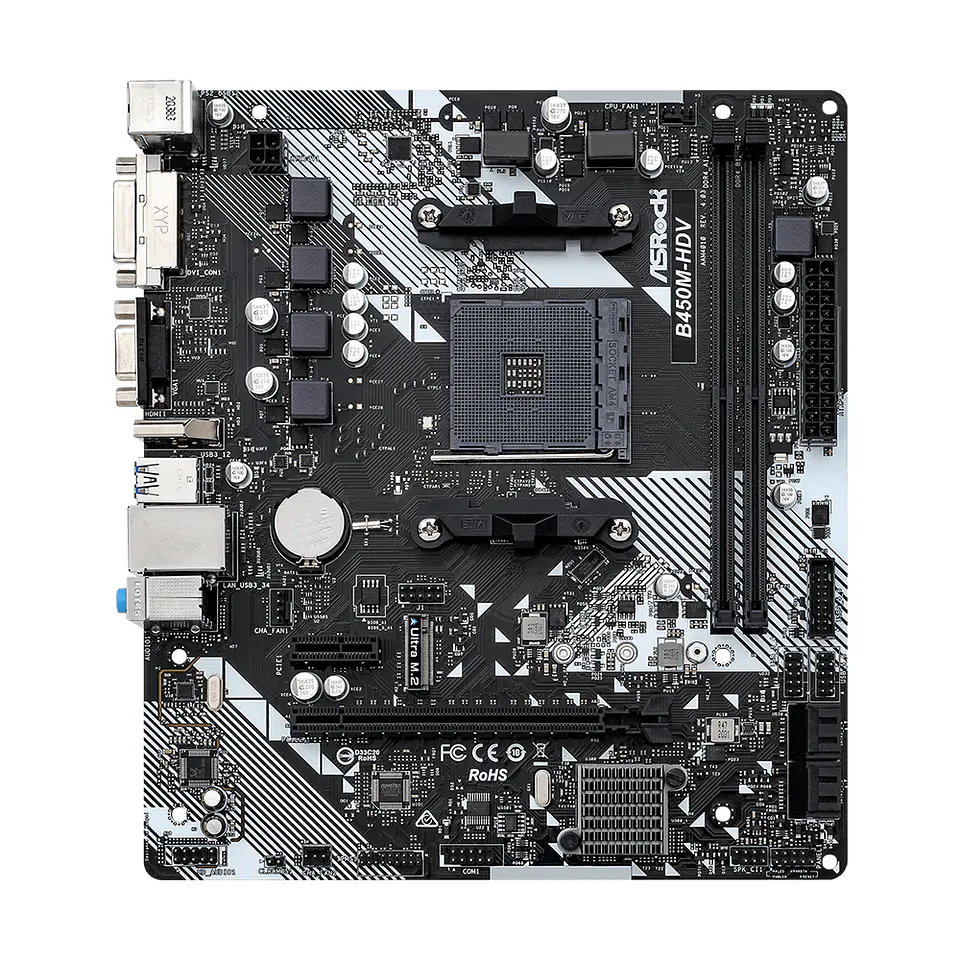Placa Madre Asrock B450M-HDV R4.0, PCIe 3.0, m.2, Micro-ATX 2