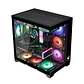 Gabinete Kronos Frost Black, ATX, Panel Vidrio, 7 Fan ARGB - Miniatura 3