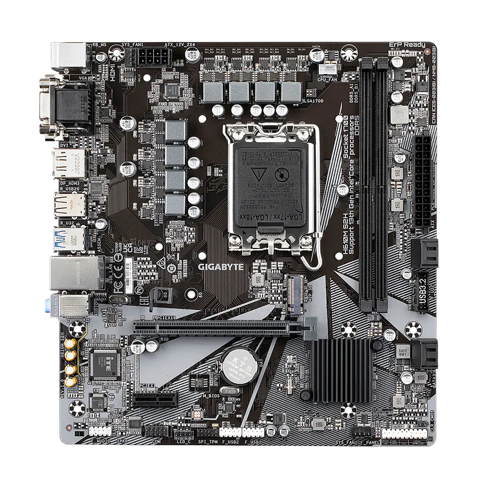 Placa Madre Gigabyte H610M S2H DDR5, LGA 1700, M.2, microATX 2