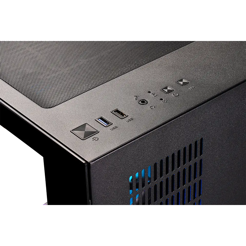 Gabinete Kronos Frost Black, ATX, Panel Vidrio, 7 Fan ARGB 6
