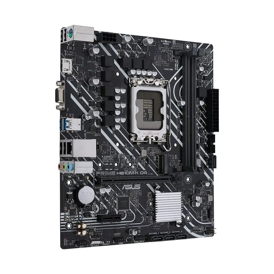 Placa Madre Asus Prime H610M-K D4 CSM, LGA1700, DDR4, MicroATX 3