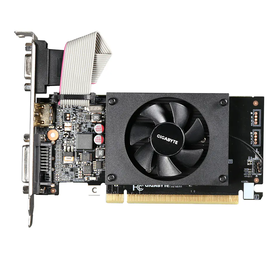 Tarjeta Video Gigabyte GT 710, 2GB DDR3 Pci 2.0, Low Profile 3